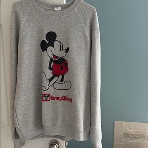 Gray Mickey Mouse Women's Sweatshirt